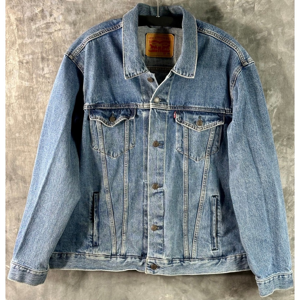 Levis Men's Blue Denim Trucker Jean Jacket sz 3XL (15925)
